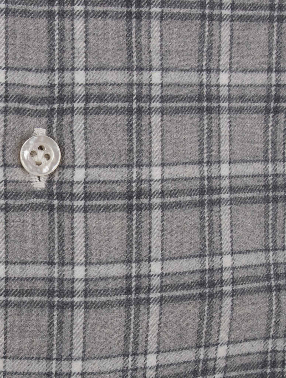 Isaia Gray Cotton Shirt