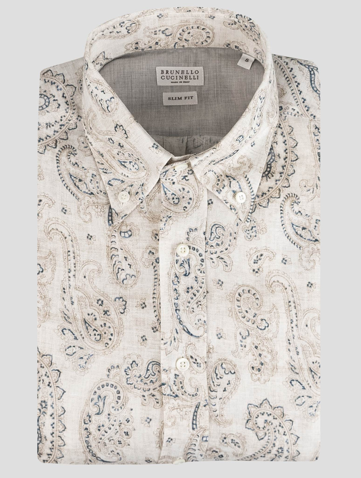 Brunello Cucinelli Multicolor Linen Shirt