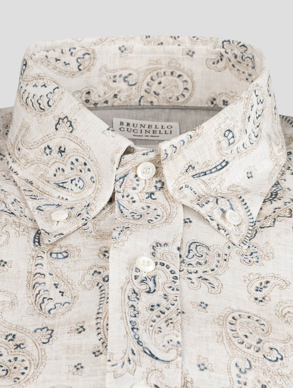 Brunello Cucinelli Brunello Cucinelli Multicolor Linen Shirt Multicolor 001