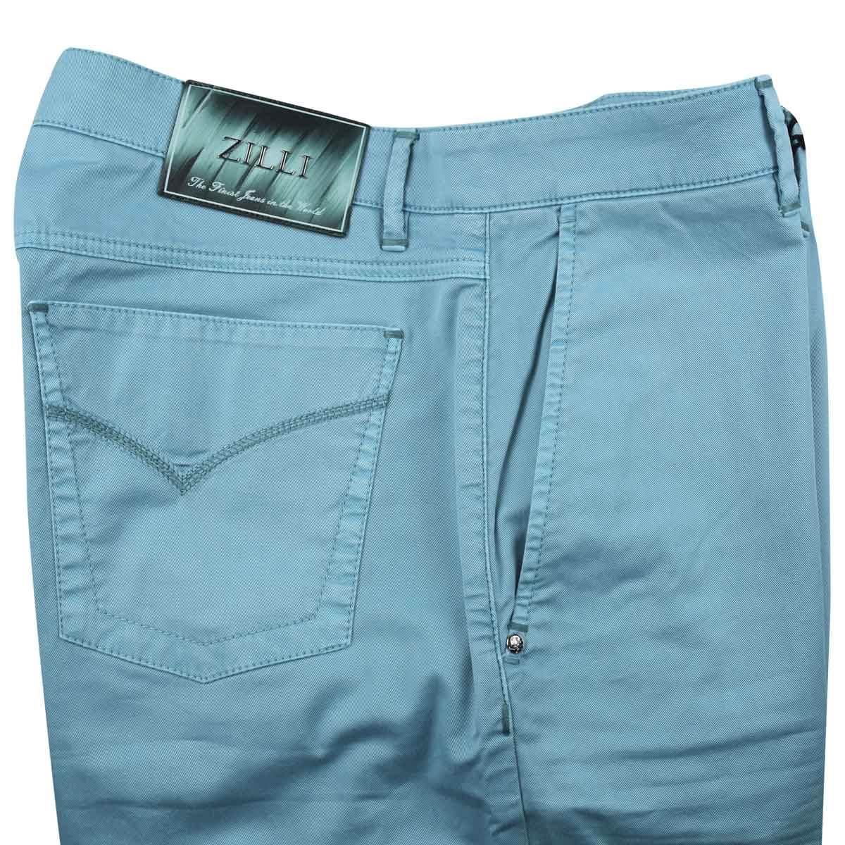 Zilli Light Blue Cotton Ea Short Pant