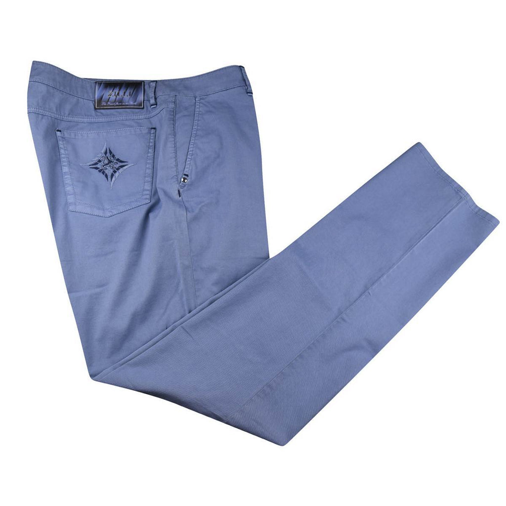 Zilli Zilli Light Blue Cotton Ea Pants Light Blue 000