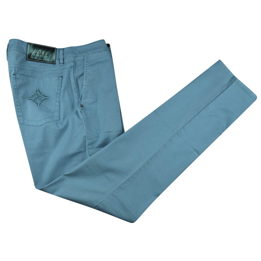 Zilli Zilli Light Blue Cotton Ea Pant Light Blue 000