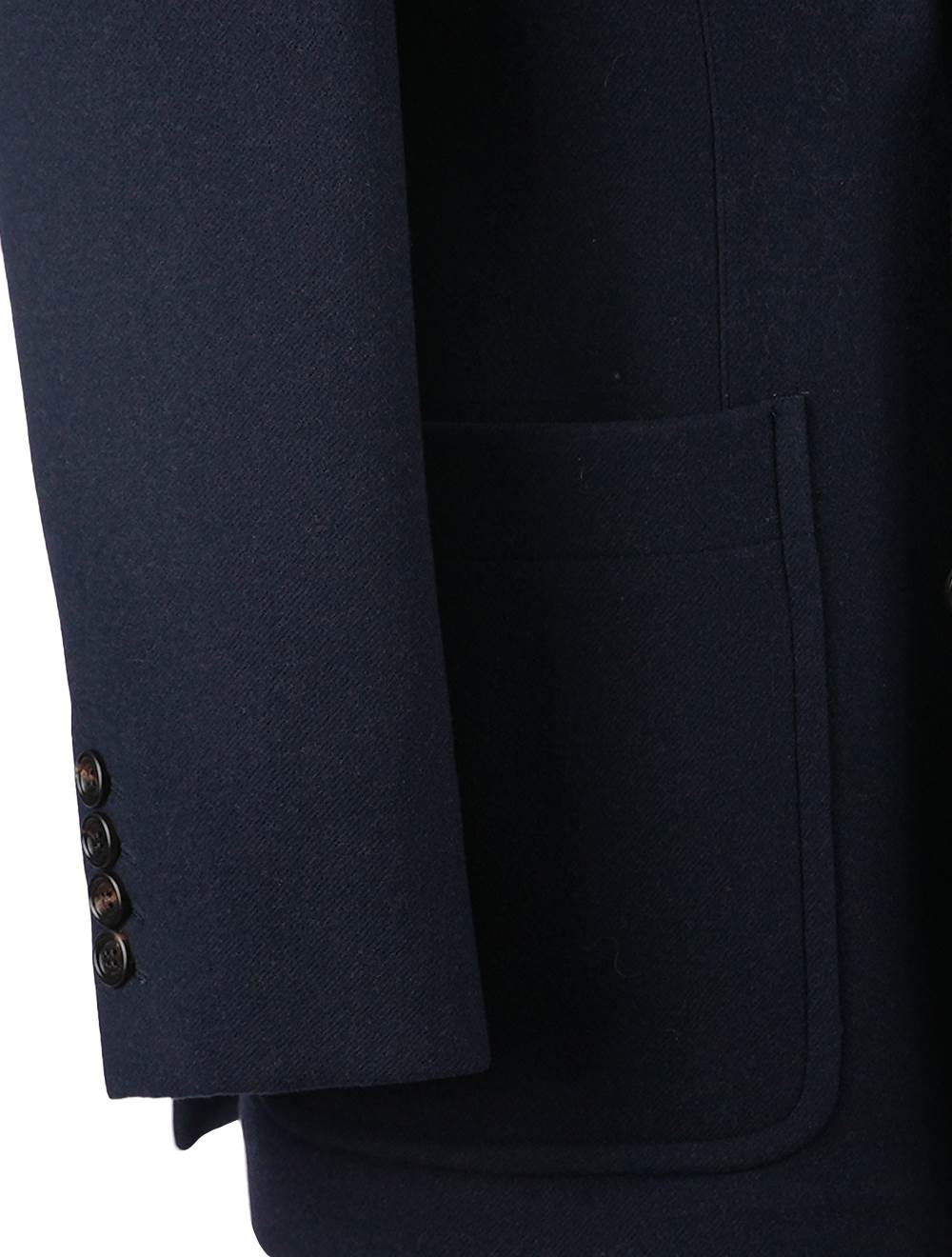Brunello Cucinelli Blue Virgin Wool Coat