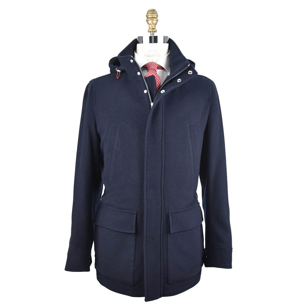Brunello Cucinelli Brunello Cucinelli Blue Cashmere Coat Blue 000