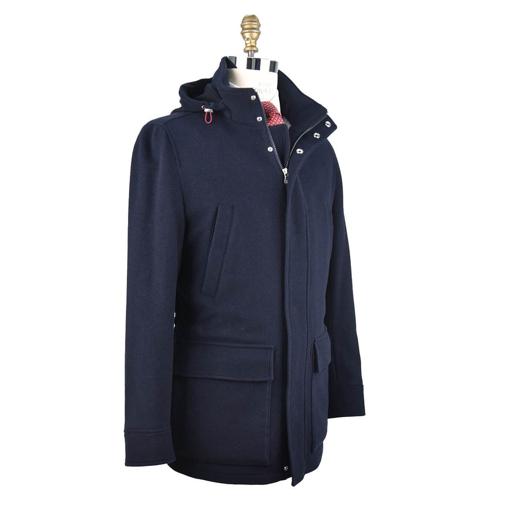 Brunello Cucinelli Brunello Cucinelli Blue Cashmere Coat Blue 001