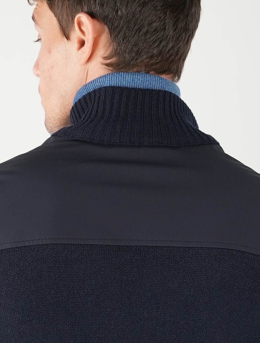 Fioroni Blue Navy Cashmere Coat