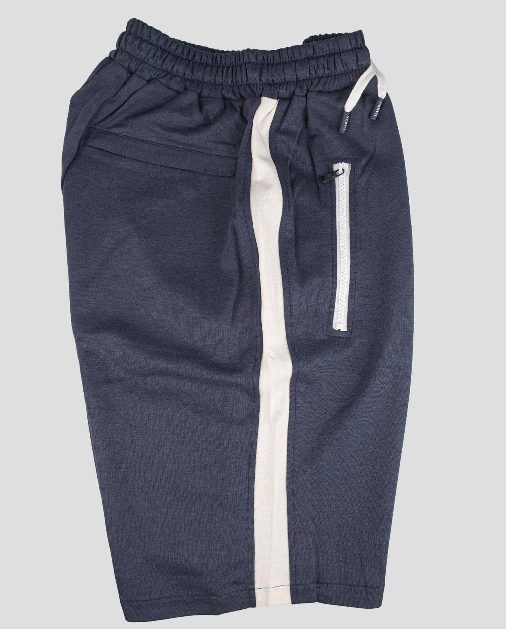 Barba Napoli Blue White Cotton Pa Short Pants