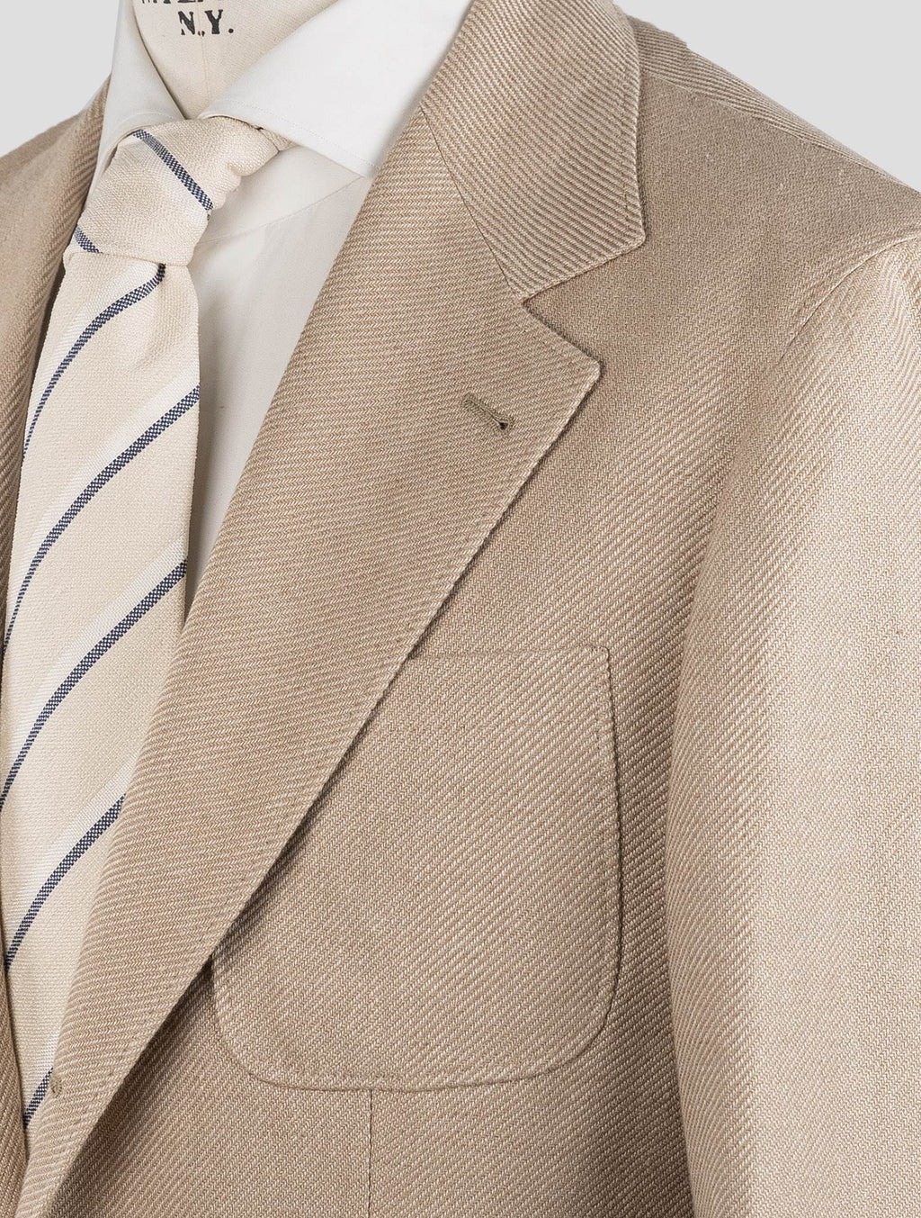 Brunello Cucinelli Beige Linen Wool Silk Blazer