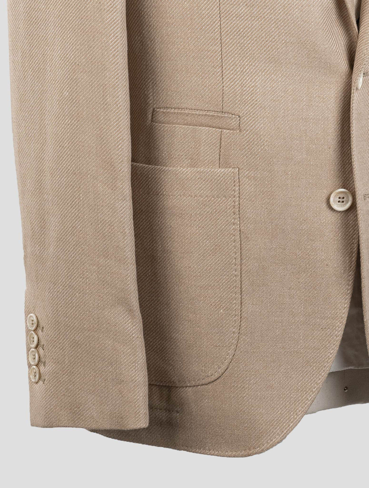 Brunello Cucinelli Beige Linen Wool Silk Blazer