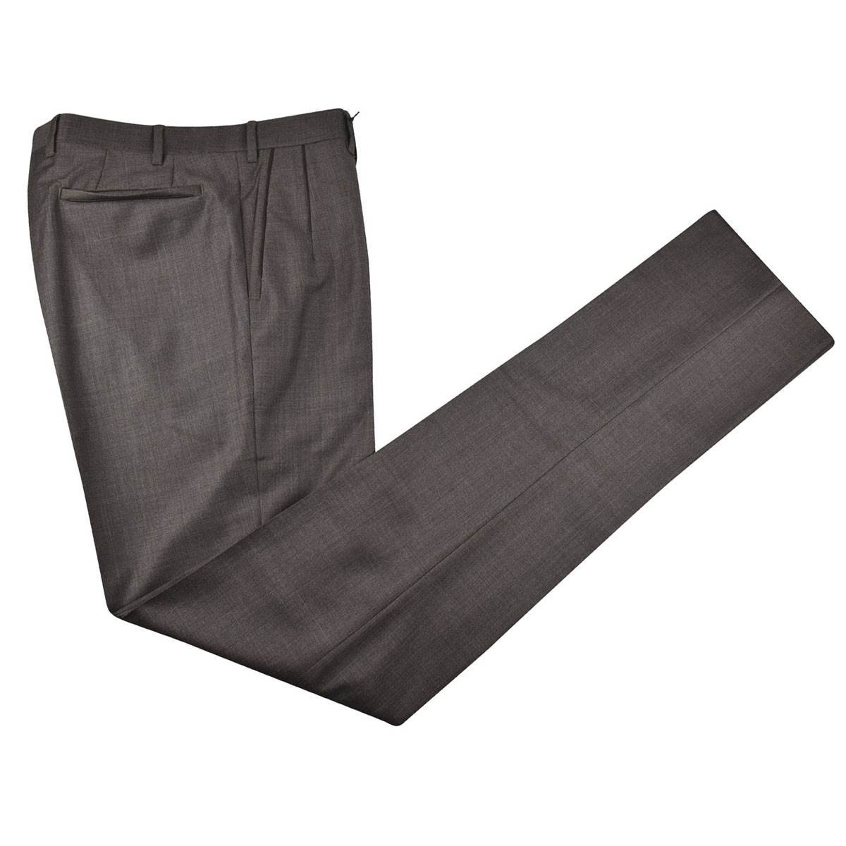 Zilli Zilli Brown Wool Dress Pant Brown 000