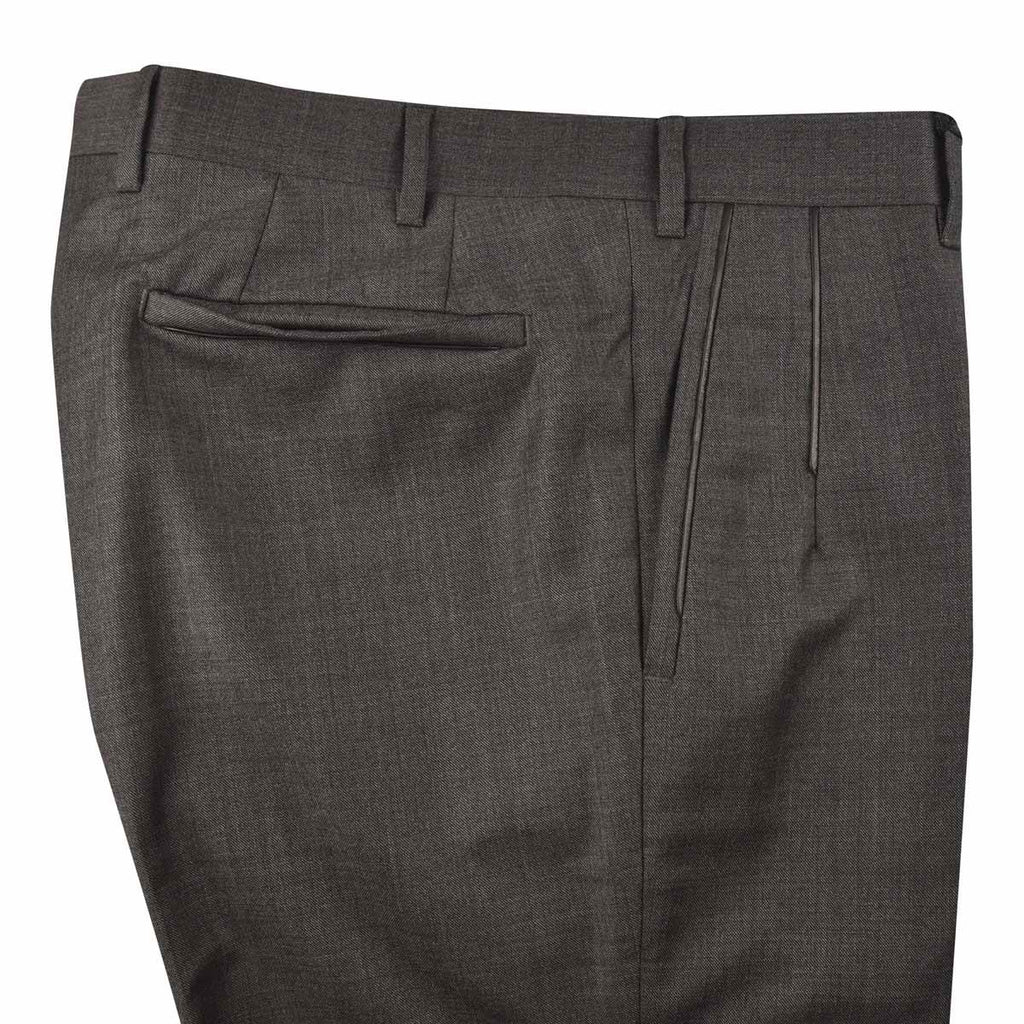 Zilli Brown Wool Dress Pant