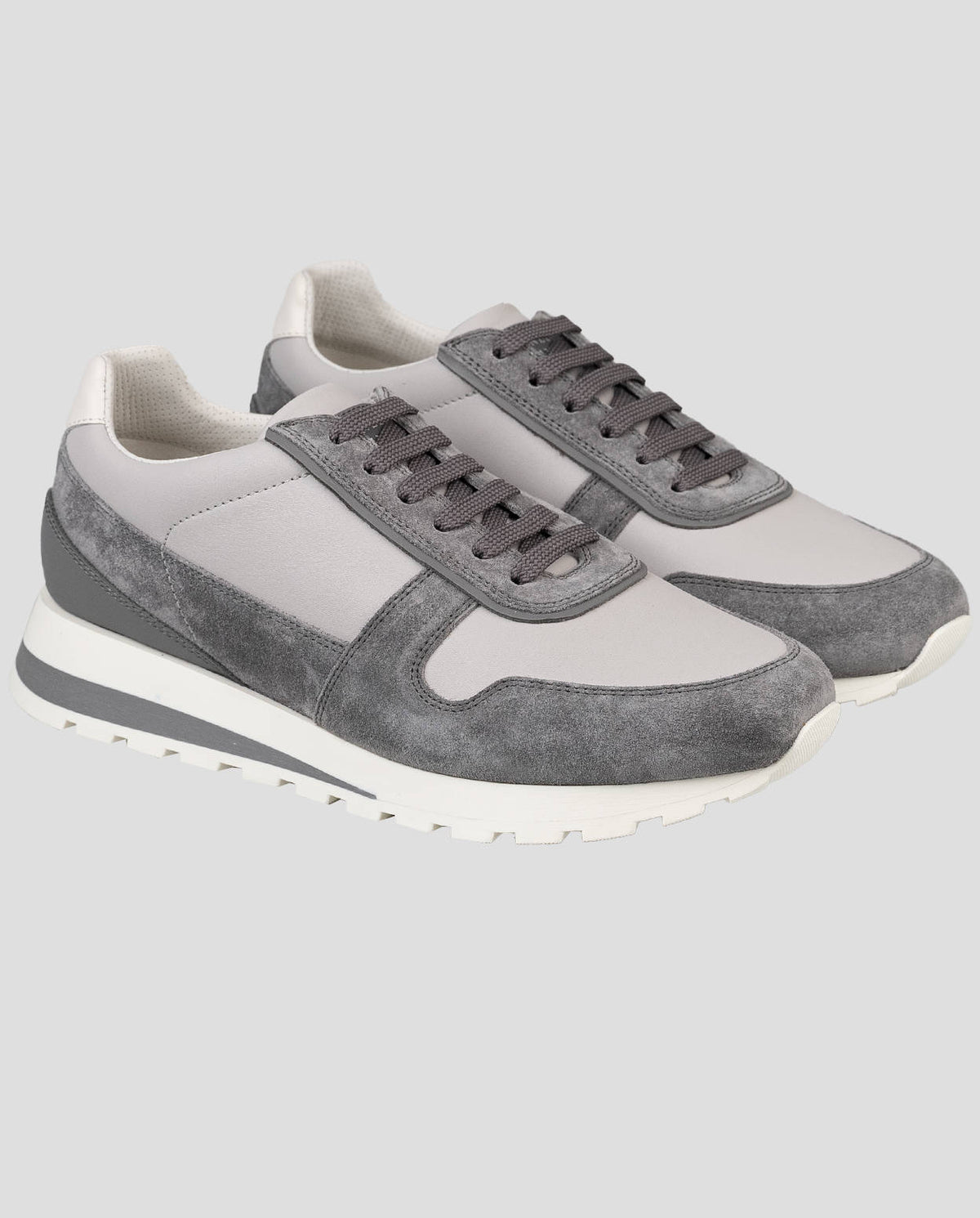 Brunello Cucinelli Brunello Cucinelli Gray Leather Sneakers Gray 000