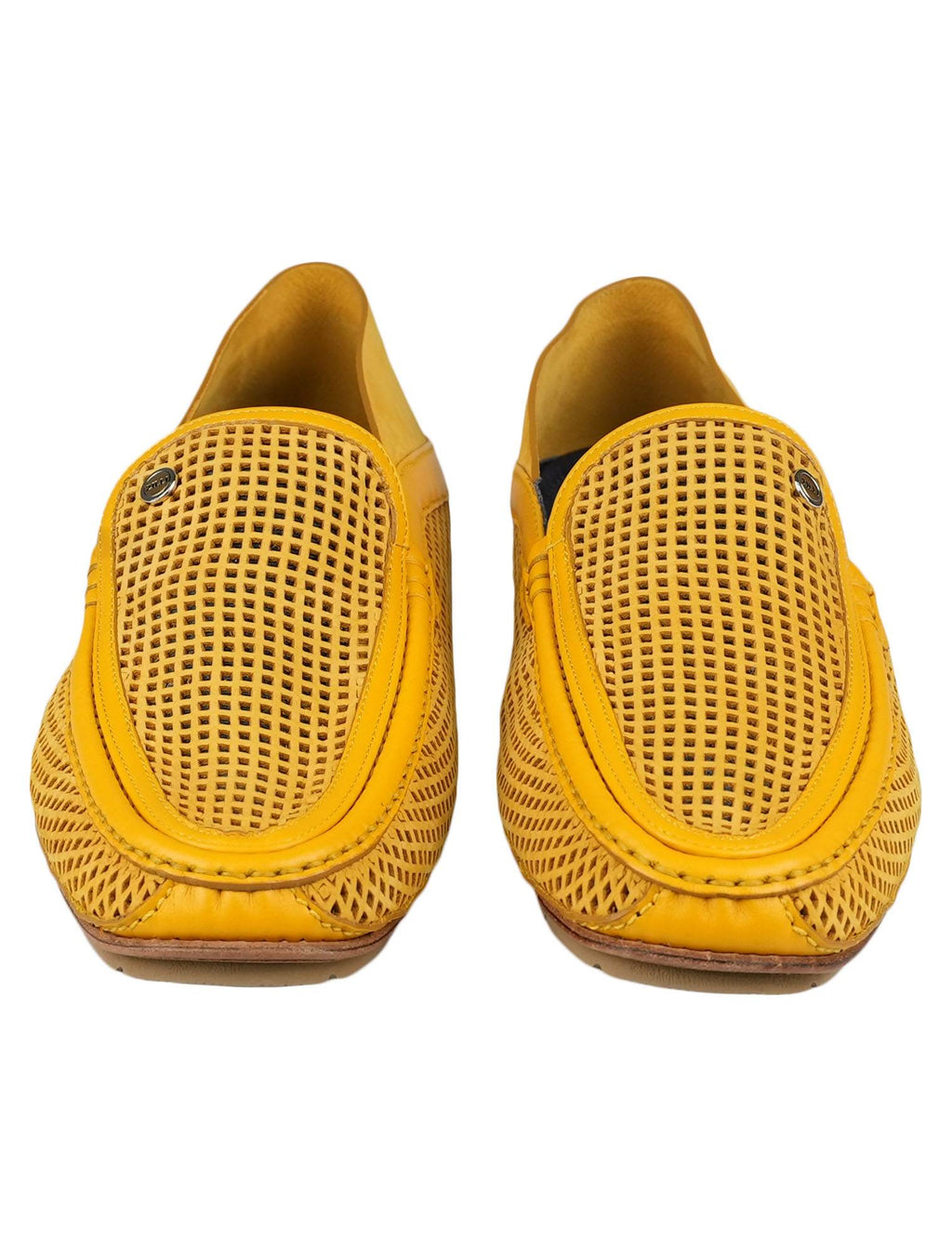 Zilli Zilli Yellow Leather Loafers Yellow 001