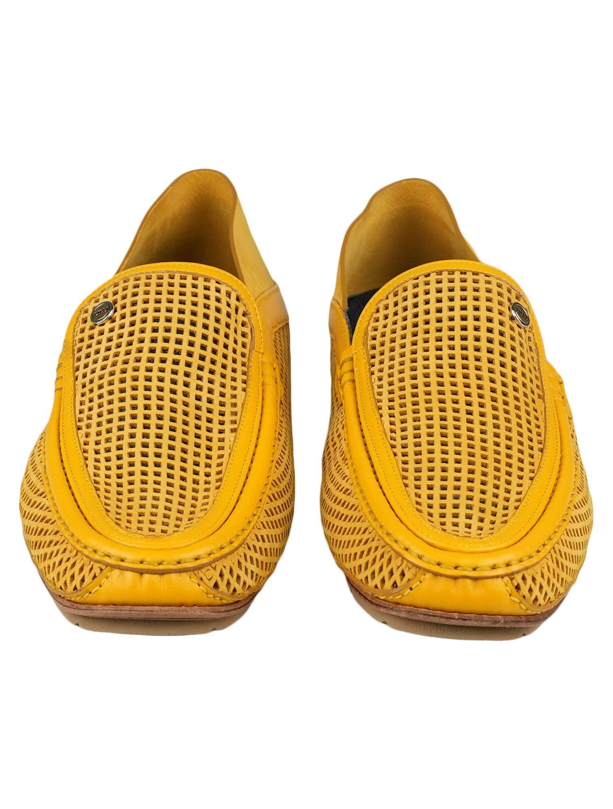 Zilli Zilli Yellow Leather Loafers Yellow 001