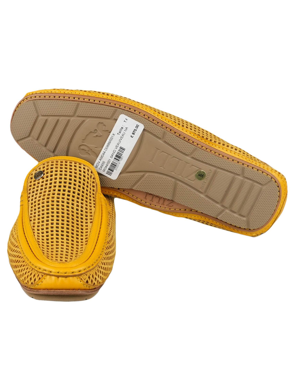 Zilli Yellow Leather Loafers