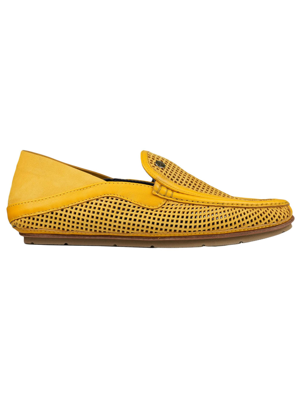 Zilli Yellow Leather Loafers