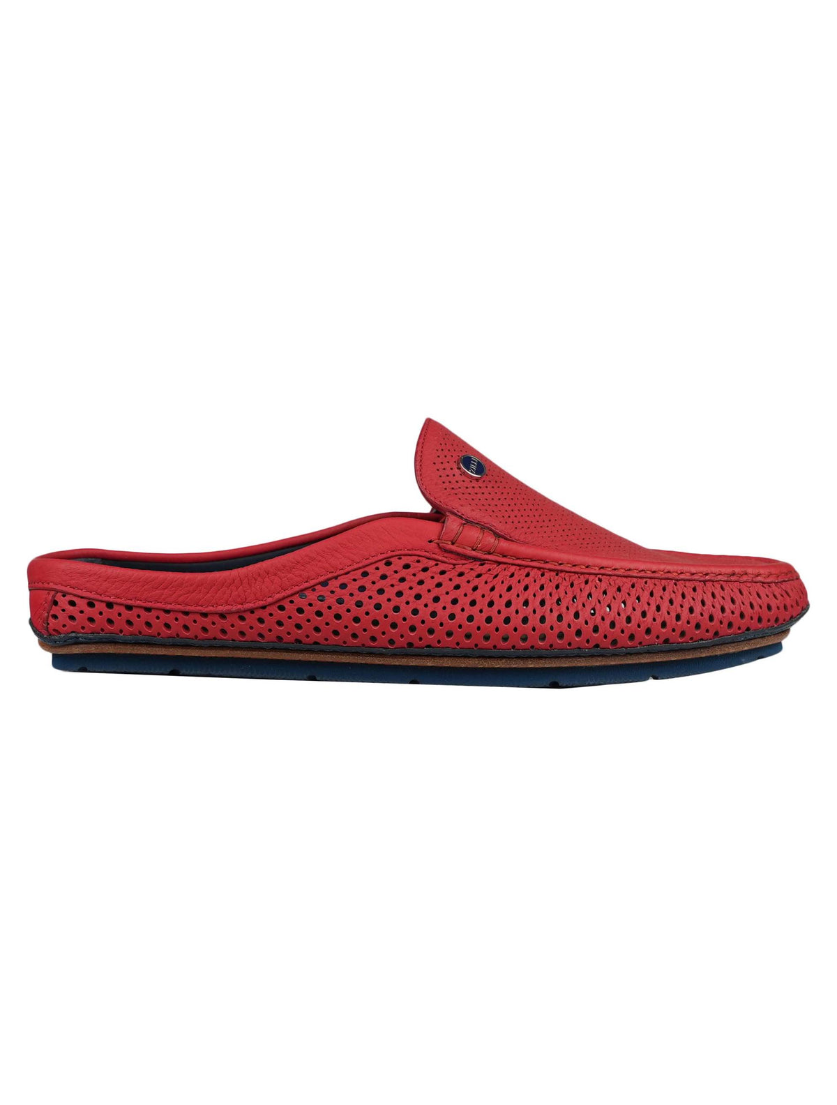 Zilli Red Leather Deer Slippers