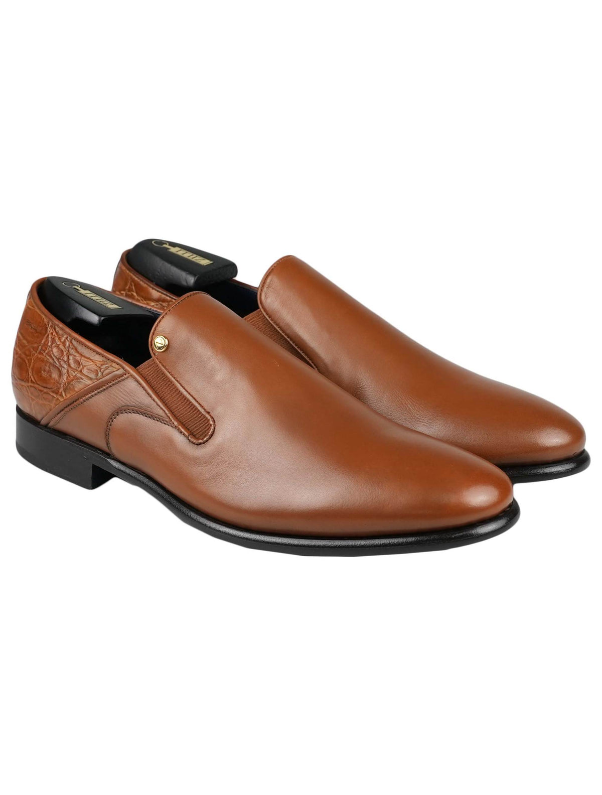 Zilli Brown Leather Leather Crocodile Loafers