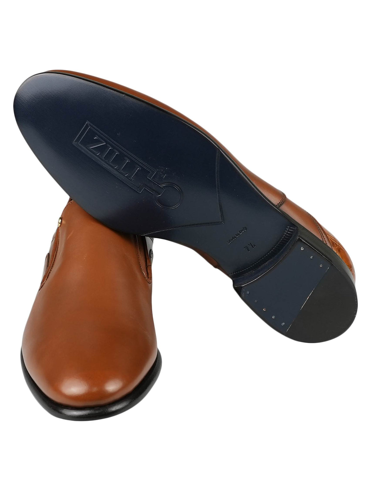 Zilli Brown Leather Leather Crocodile Loafers