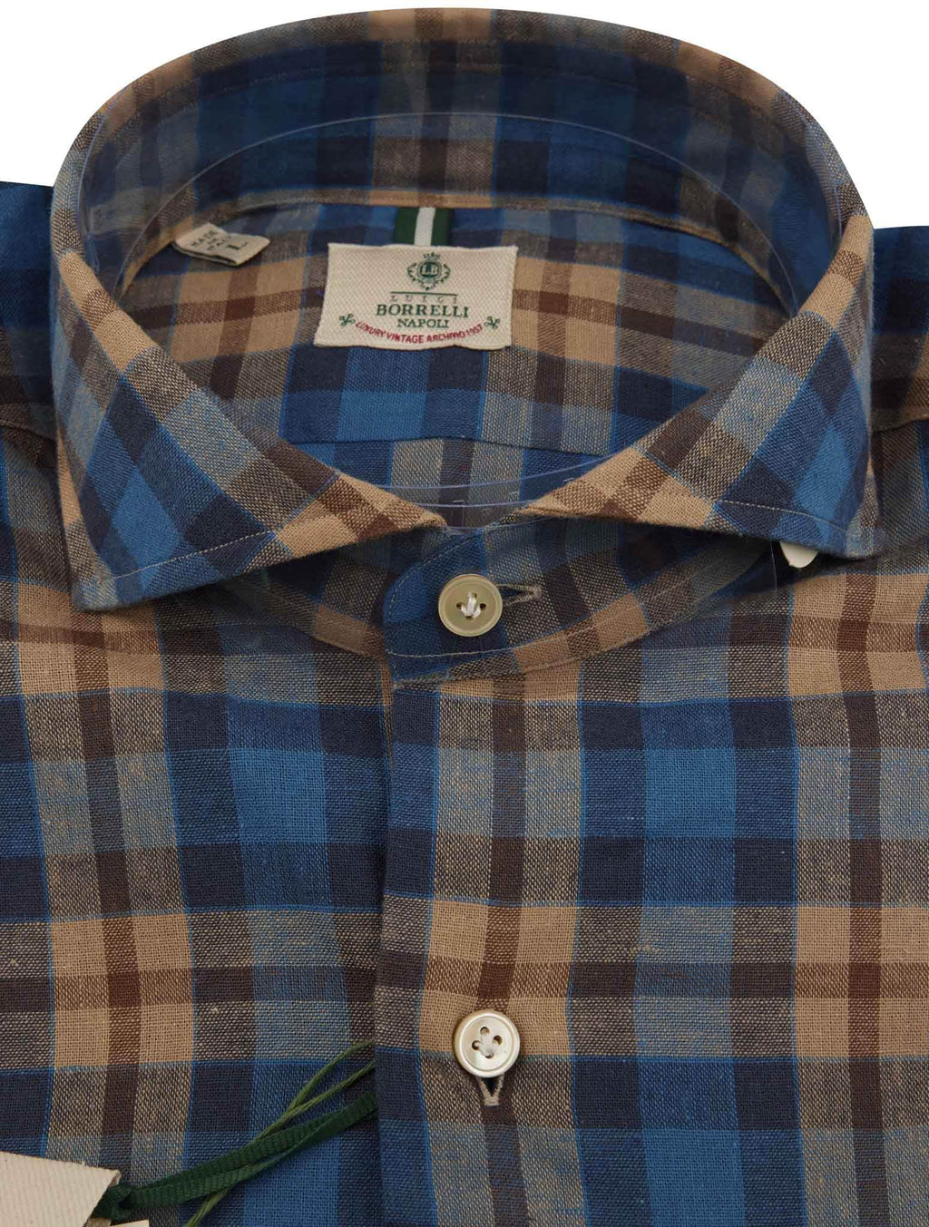 Luigi Borrelli Luigi Borrelli Multicolor Cotton Linen Shirt Multicolor 001