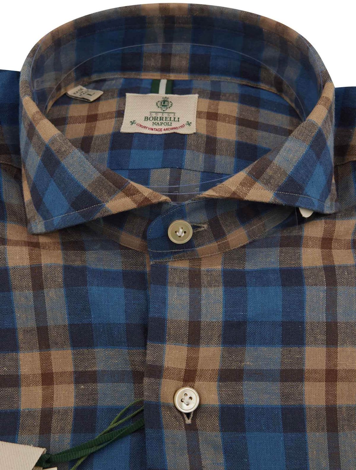 Luigi Borrelli Luigi Borrelli Multicolor Cotton Linen Shirt Multicolor 001