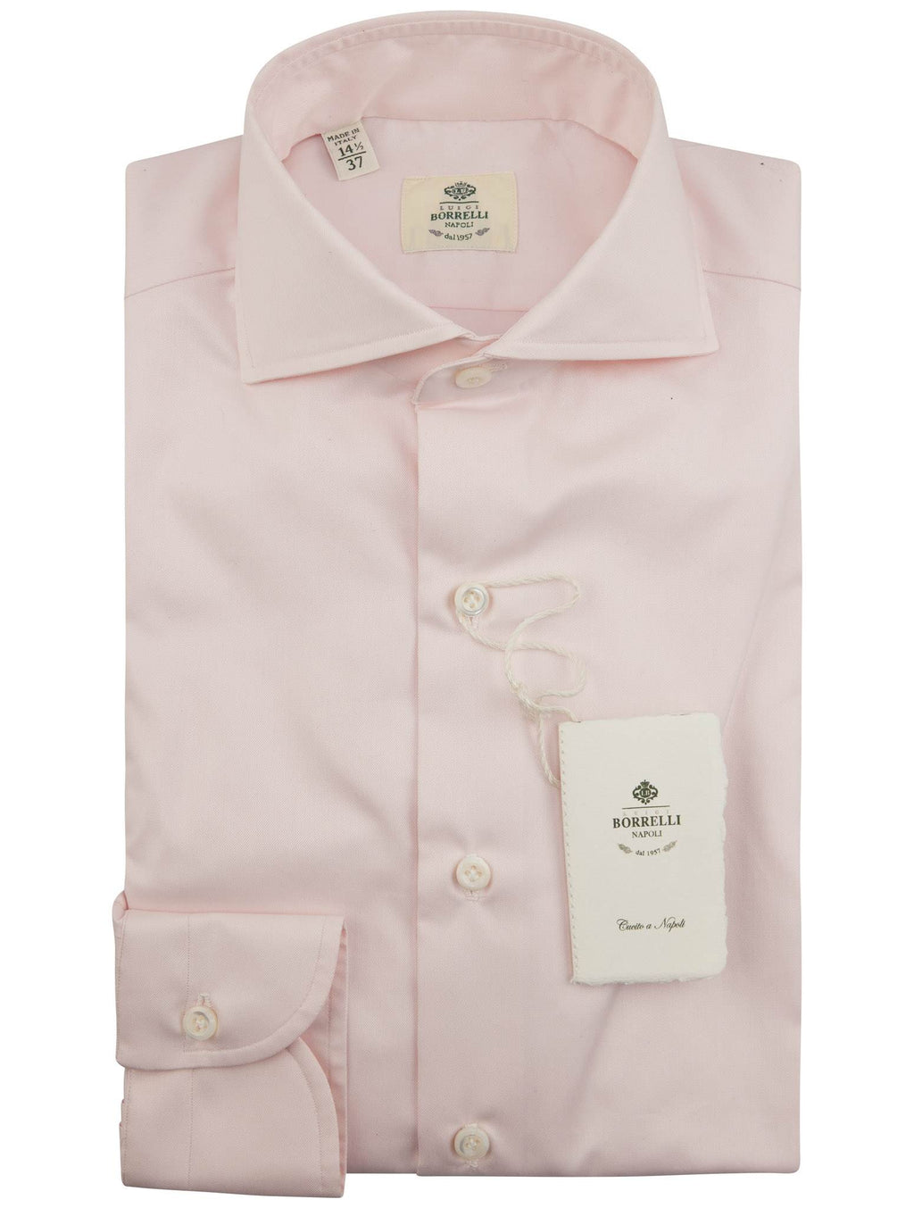 Luigi Borrelli Luigi Borrelli Pink Cotton Shirt Pink 000