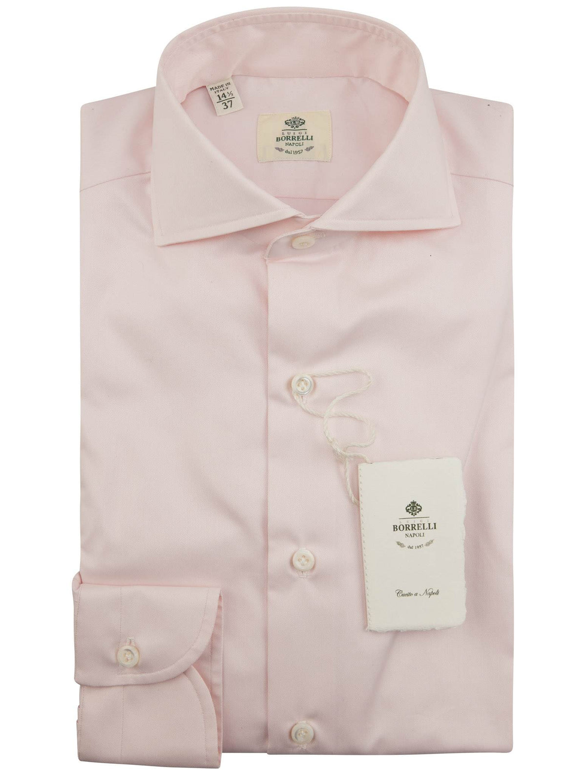 Luigi Borrelli Pink Cotton Shirt