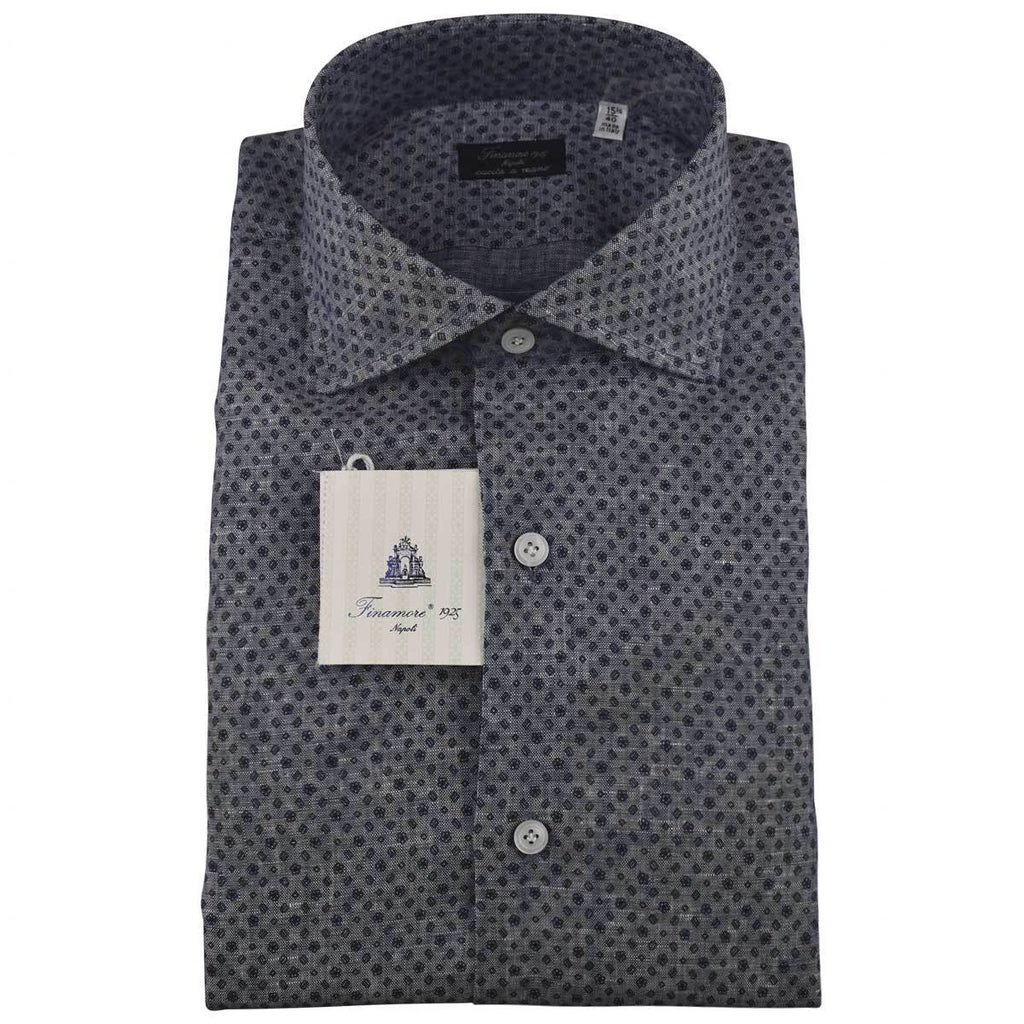 Finamore Finamore Blue Cotton Shirt Blue 000
