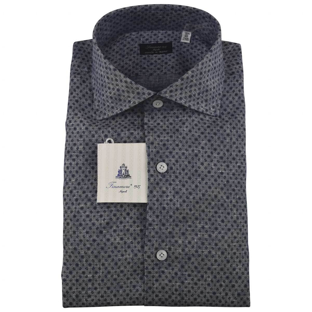 Finamore Finamore Blue Cotton Shirt Blue 000