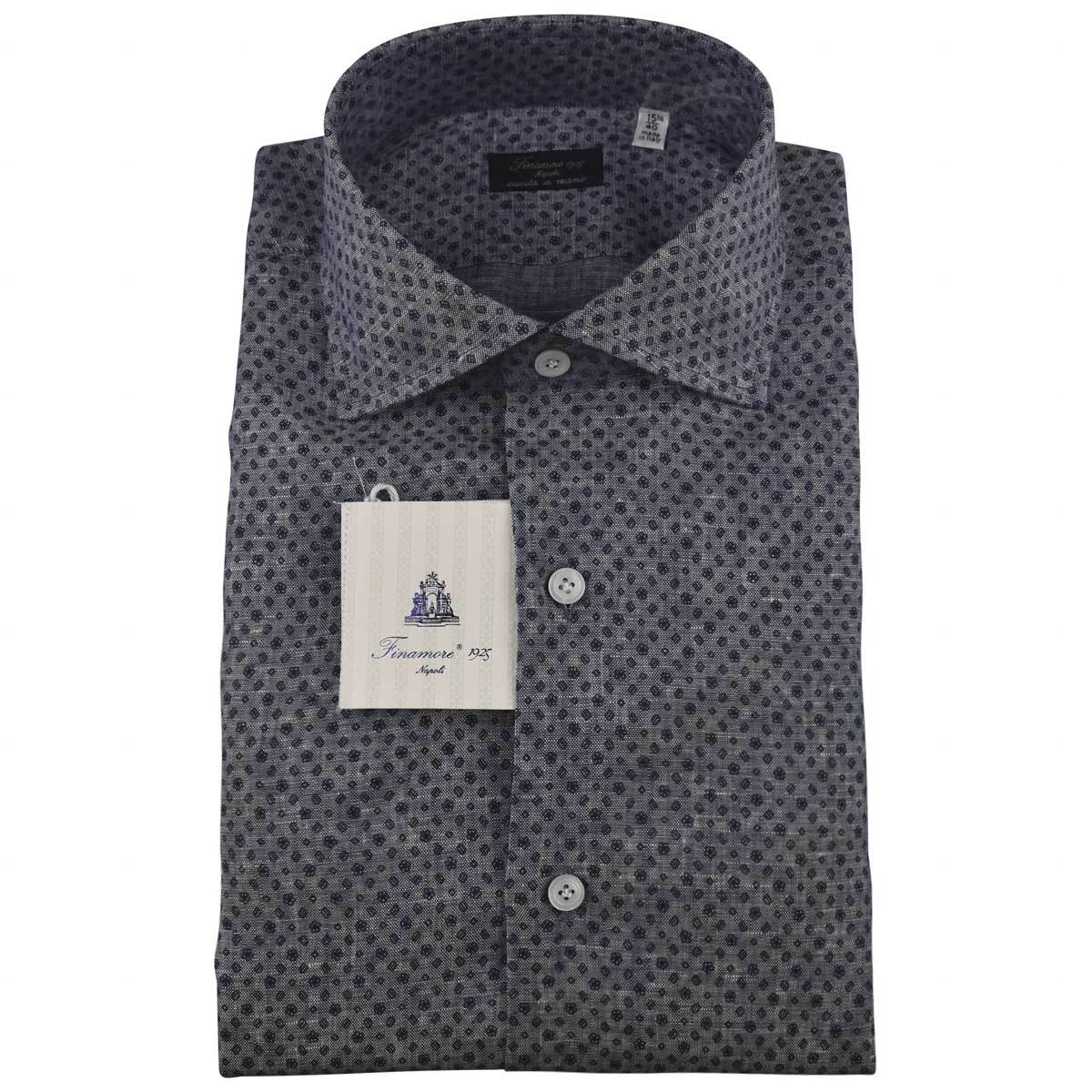 Finamore Finamore Blue Cotton Shirt Blue 000