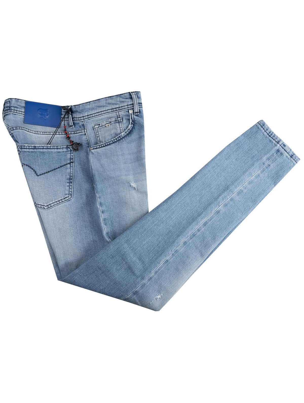 Marco Pescarolo Light Blue Cotton Ea Jeans