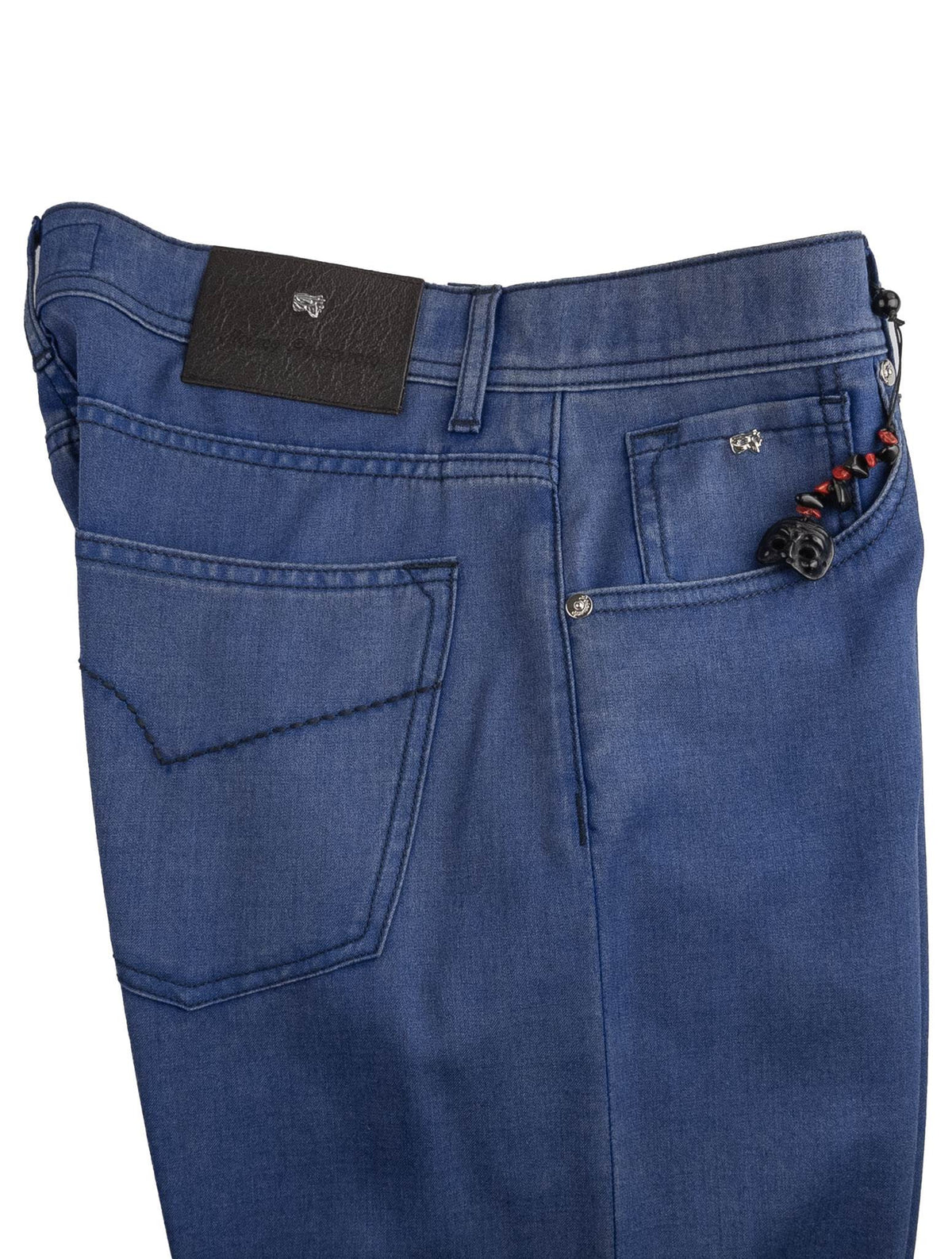 Marco Pescarolo Blue Virgin Wool Jeans