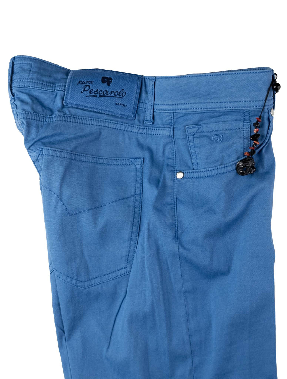 Marco Pescarolo Blue Cotton Silk Ea Jeans