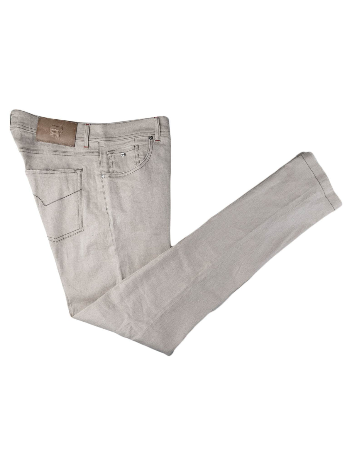 Marco Pescarolo Beige Linen Cotton Ea Jeans