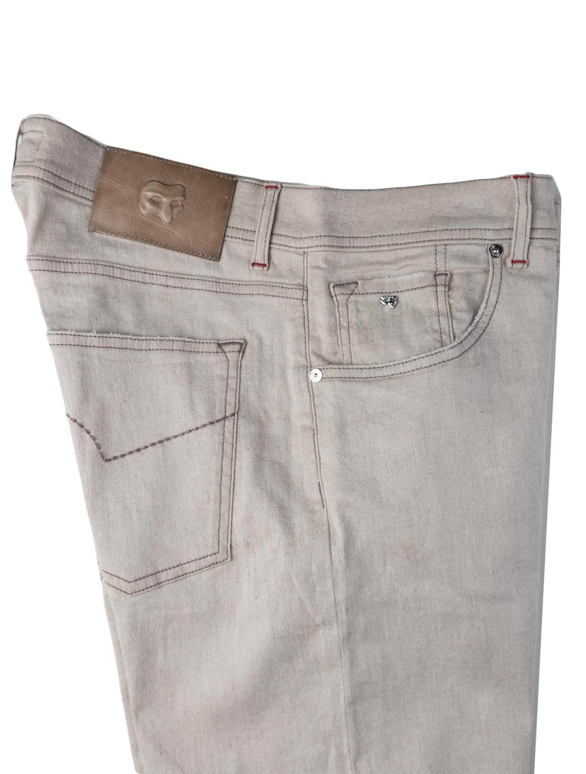 Marco Pescarolo Beige Linen Cotton Ea Jeans