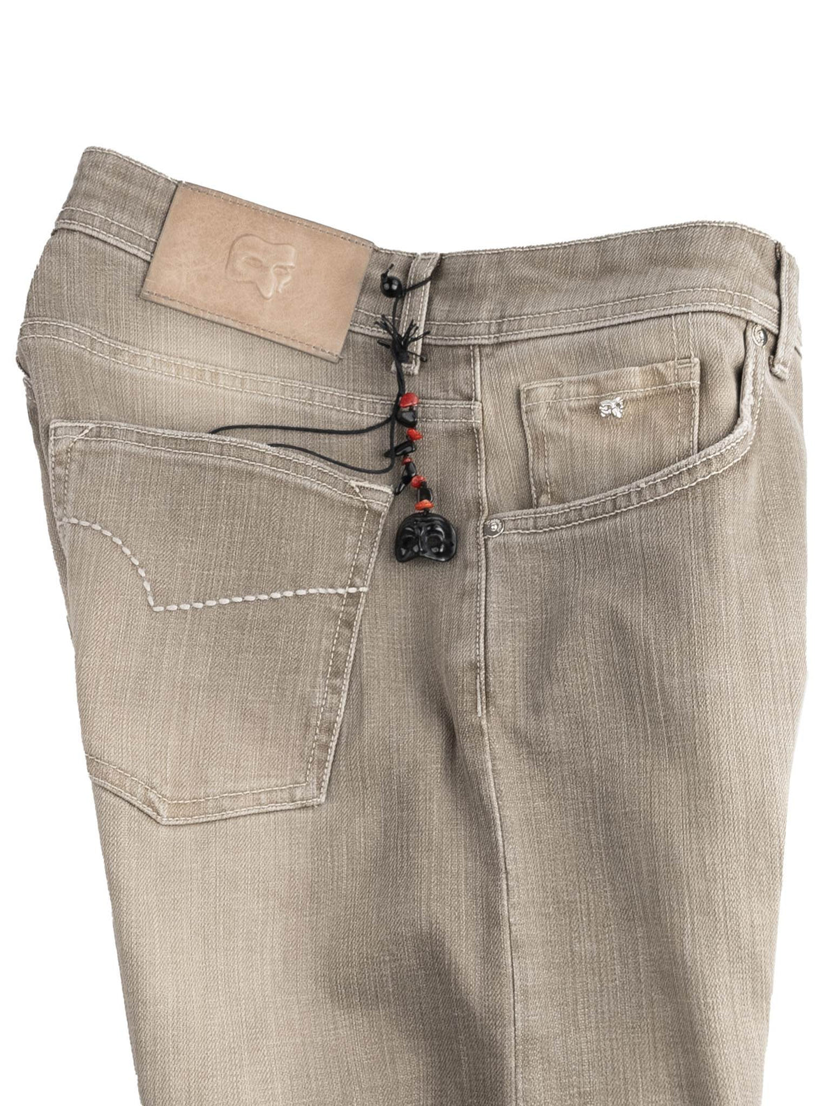 Marco Pescarolo Light Brown Cotton Pa Jeans