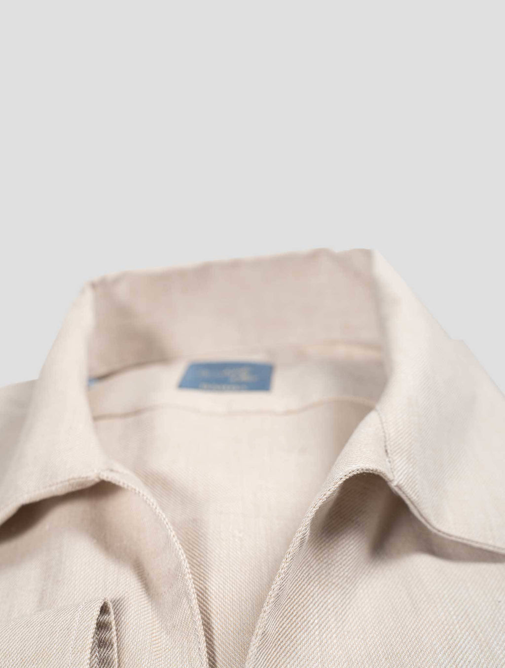 Barba Napoli Barba Napoli Beige Linen Polo Shirt Beige 001