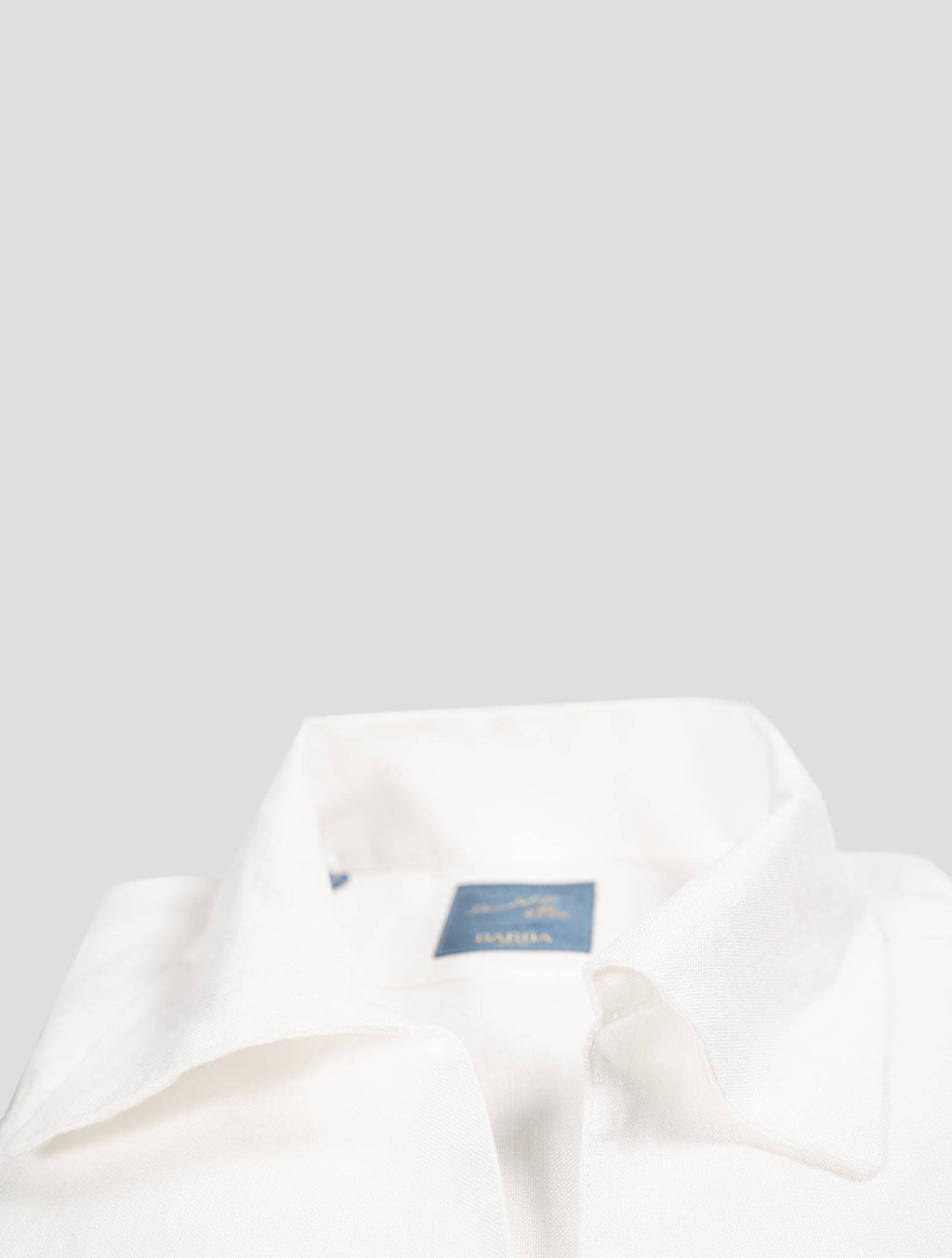 Barba Napoli Barba Napoli White Linen Polo Shirt White 001