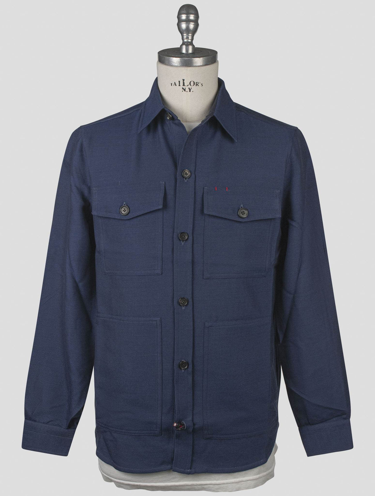 Isaia Isaia Blue Virgin Wool Cashmere Overshirt Blue 000
