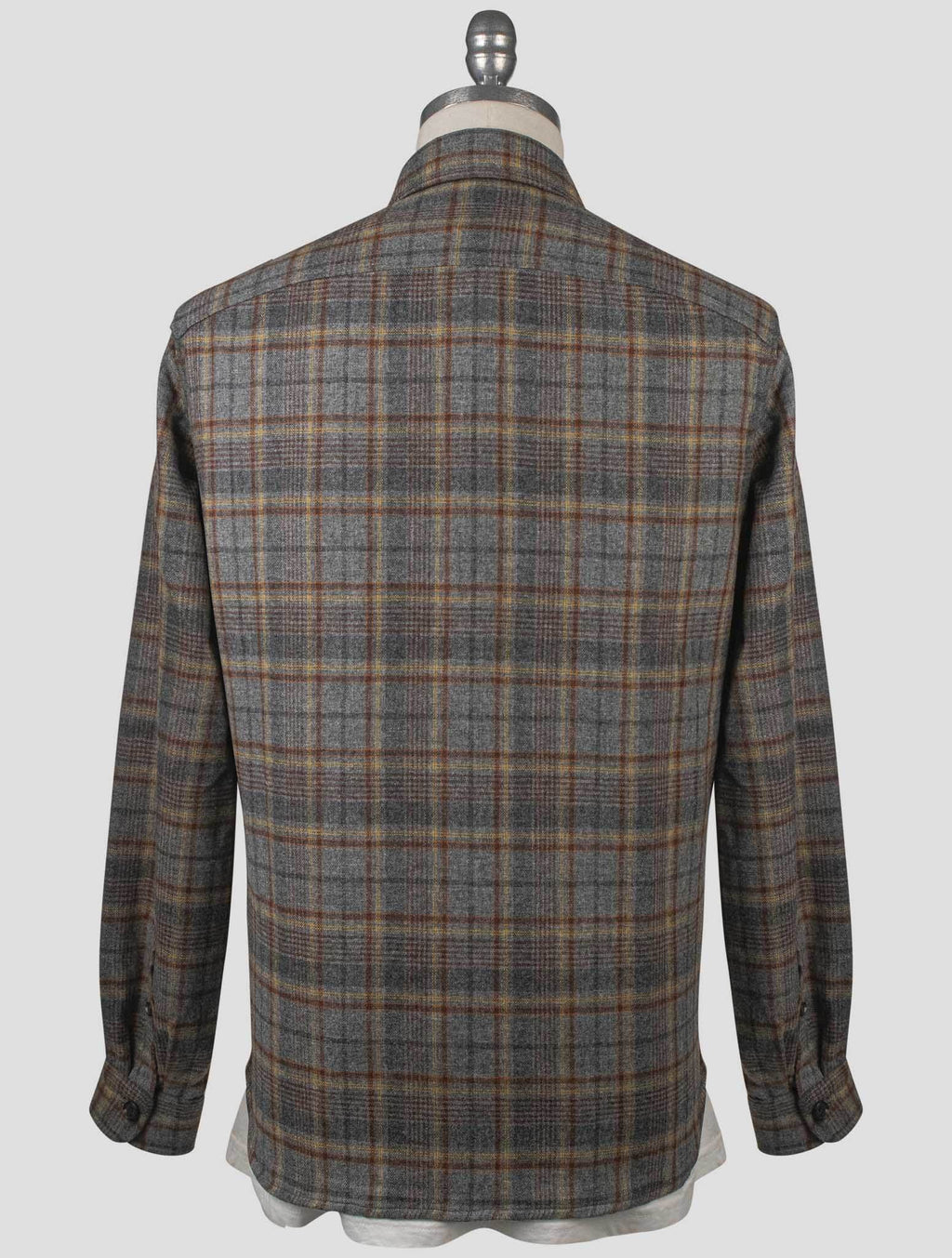 Isaia Multicolor Virgin Wool Cashmere Overshirt