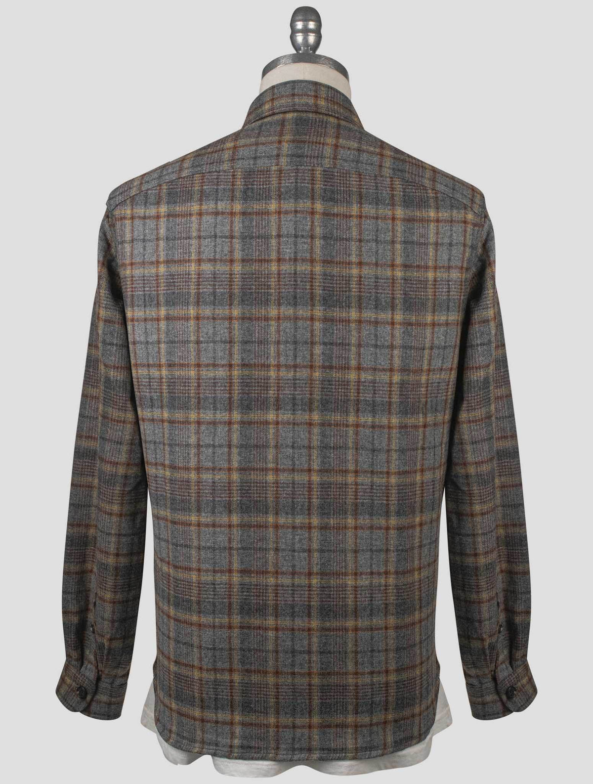 Isaia Multicolor Virgin Wool Cashmere Overshirt