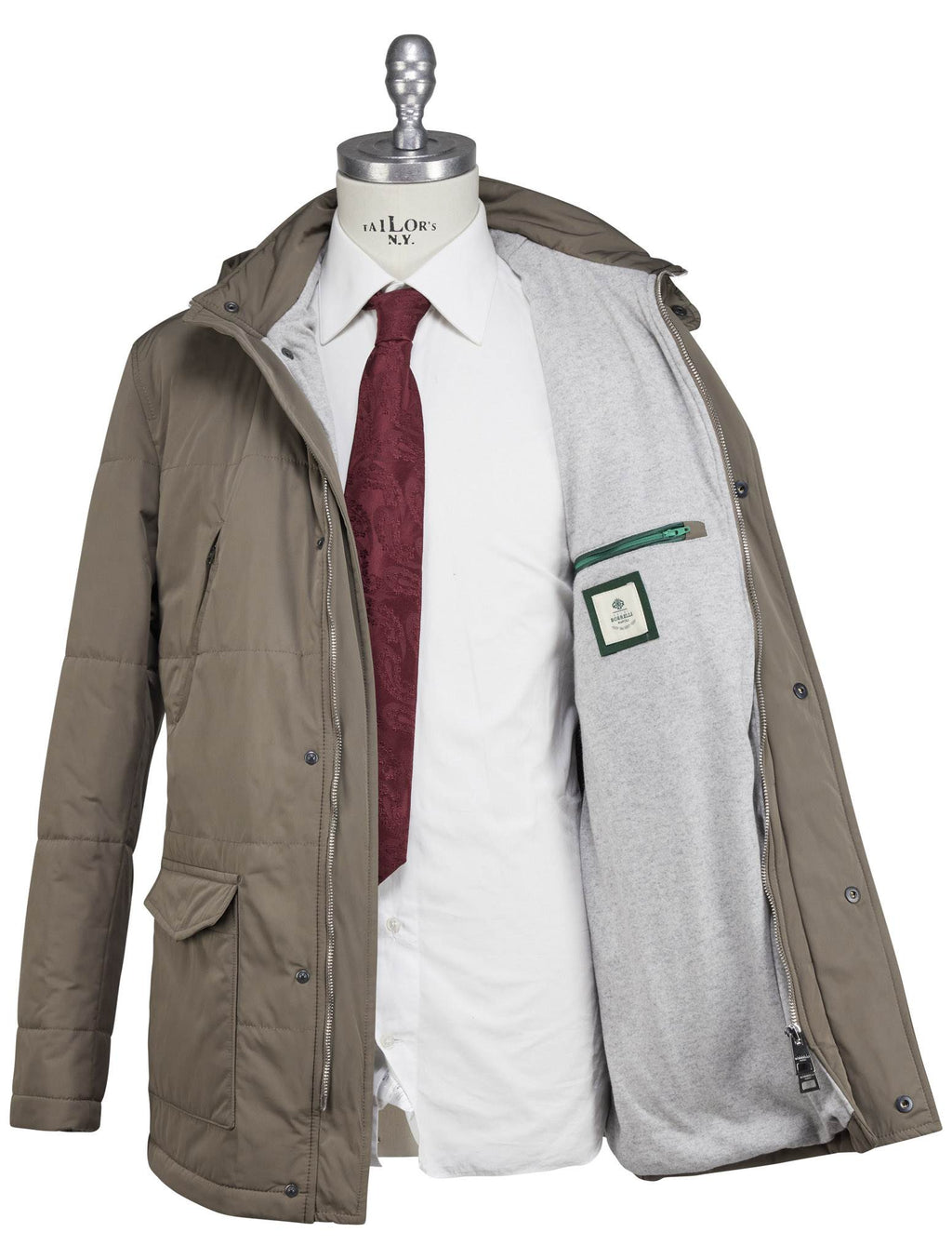 Luigi Borrelli Brown Pl Coat