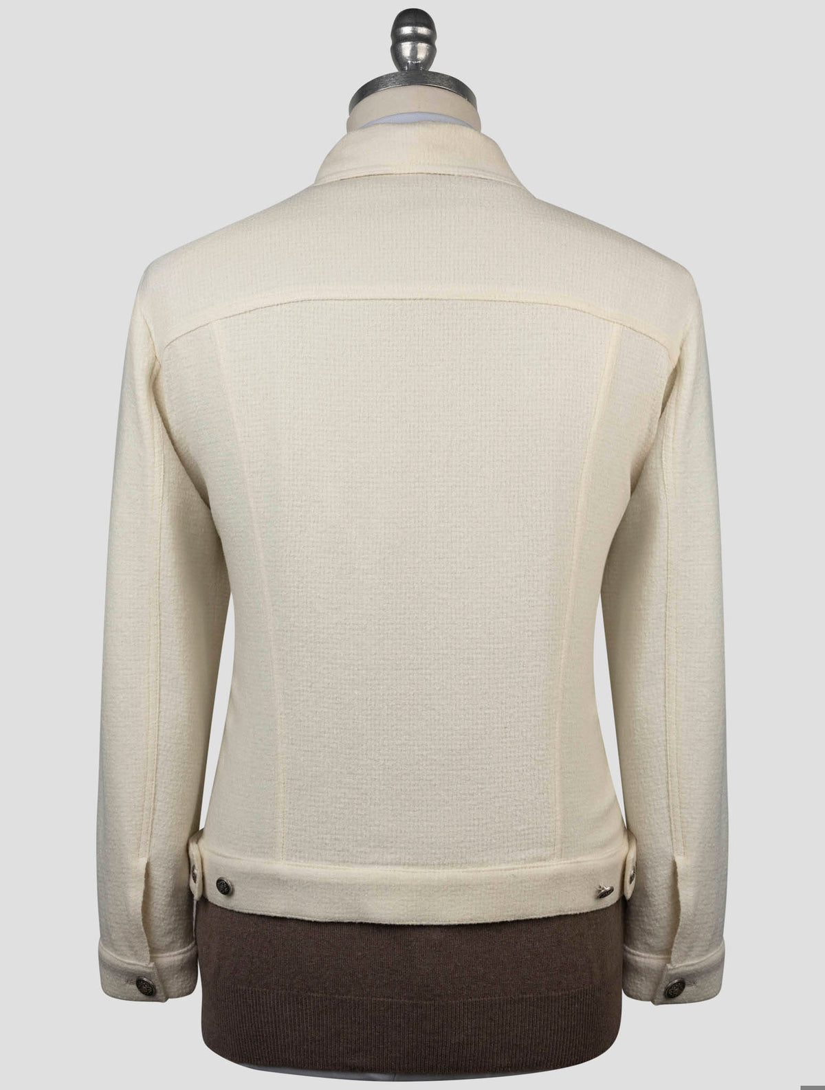 Luigi Borrelli White Silk Coat