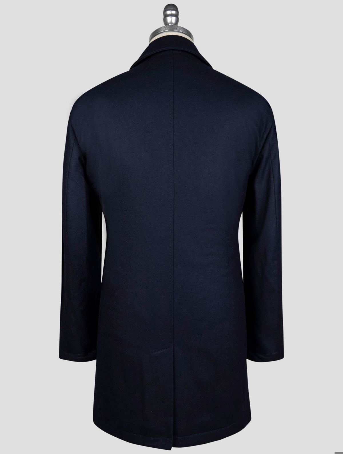 Luigi Borrelli Blue Virgin Wool Overcoat
