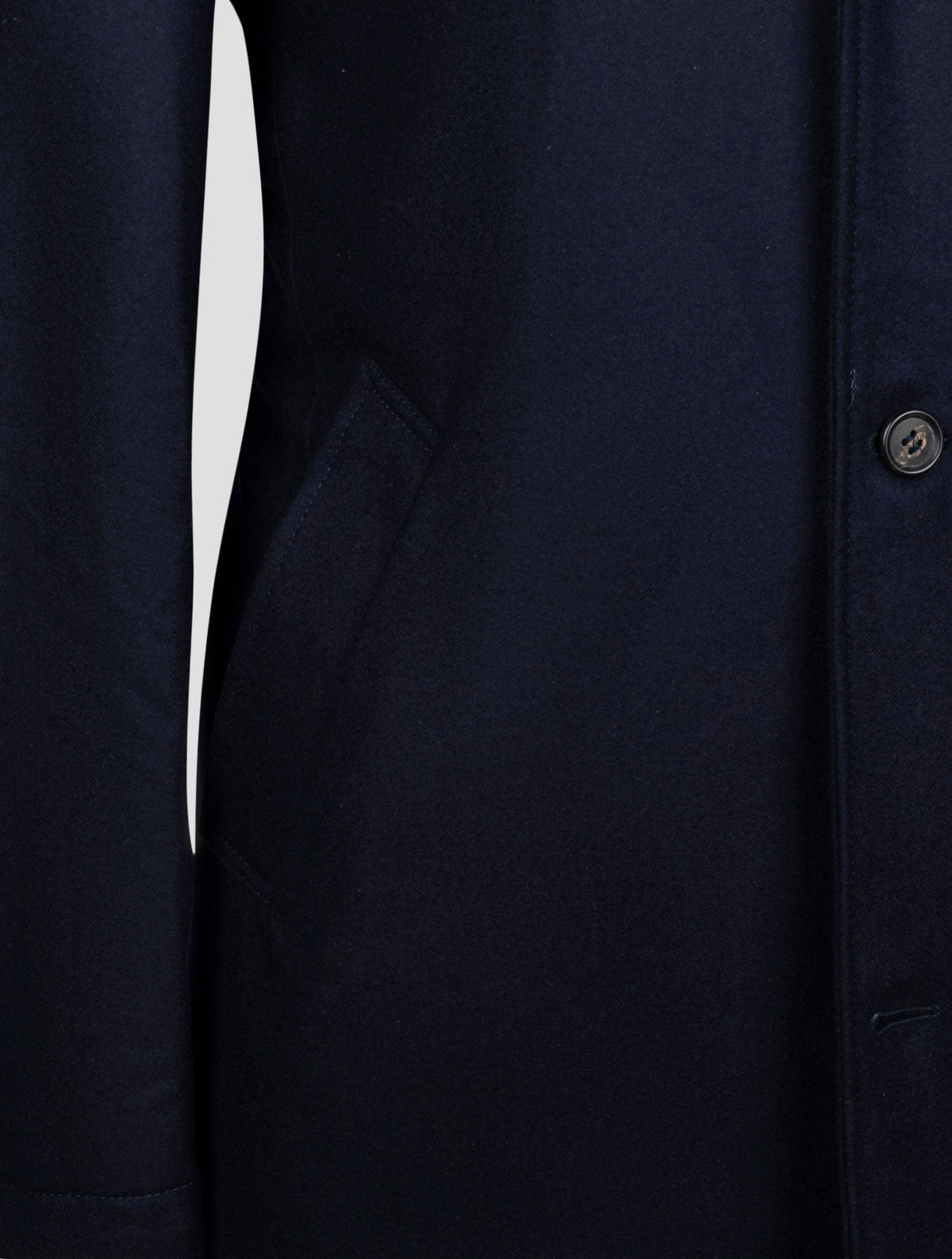 Luigi Borrelli Blue Virgin Wool Overcoat