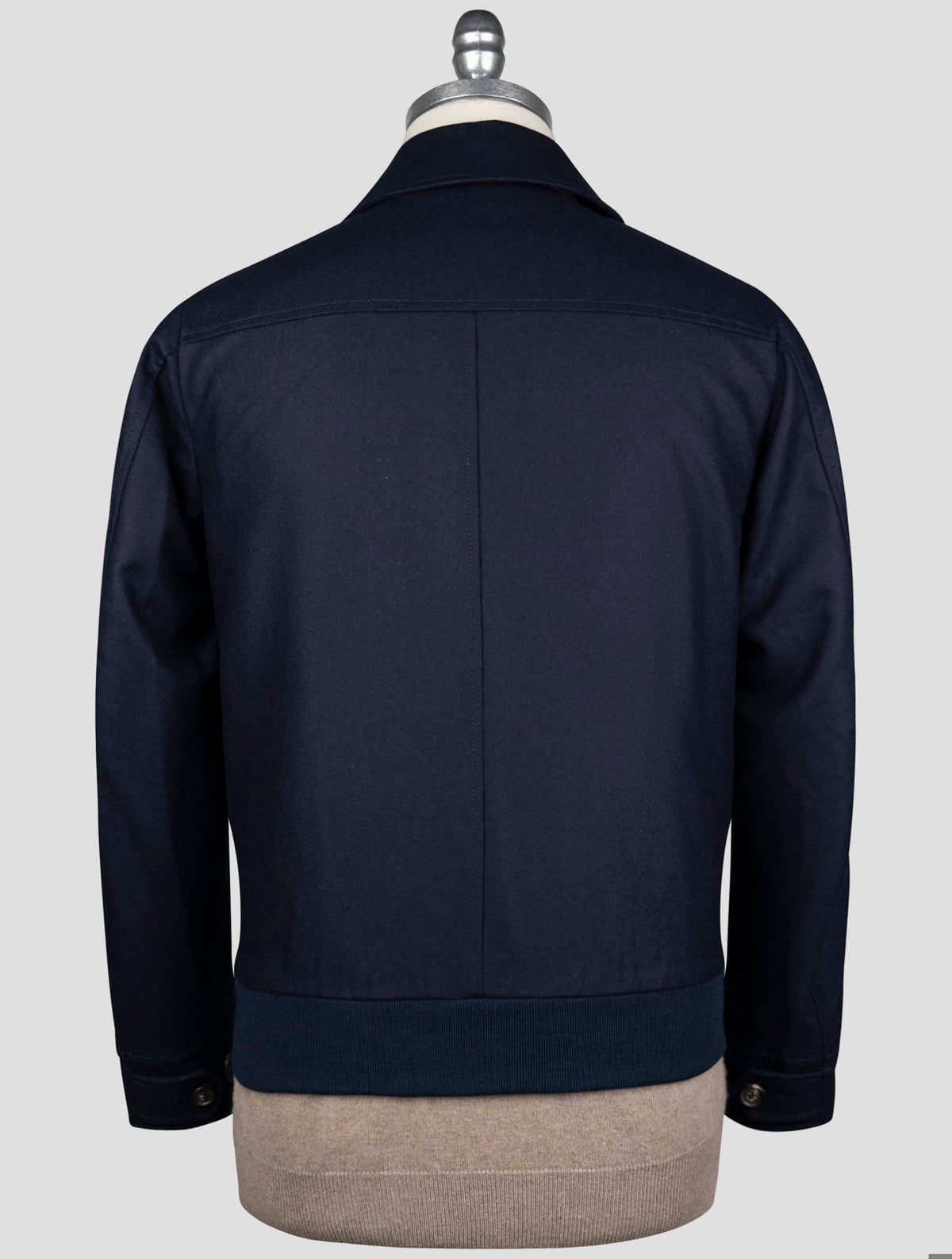 Luigi Borrelli Blue Virgin Wool Coat