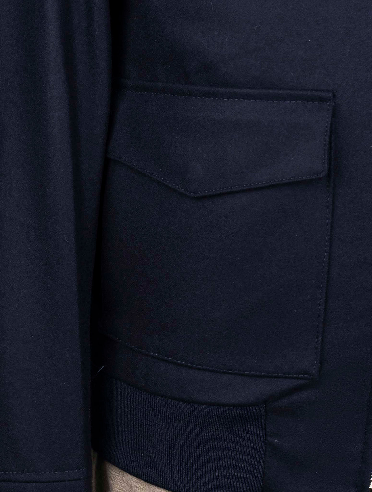 Luigi Borrelli Blue Virgin Wool Coat