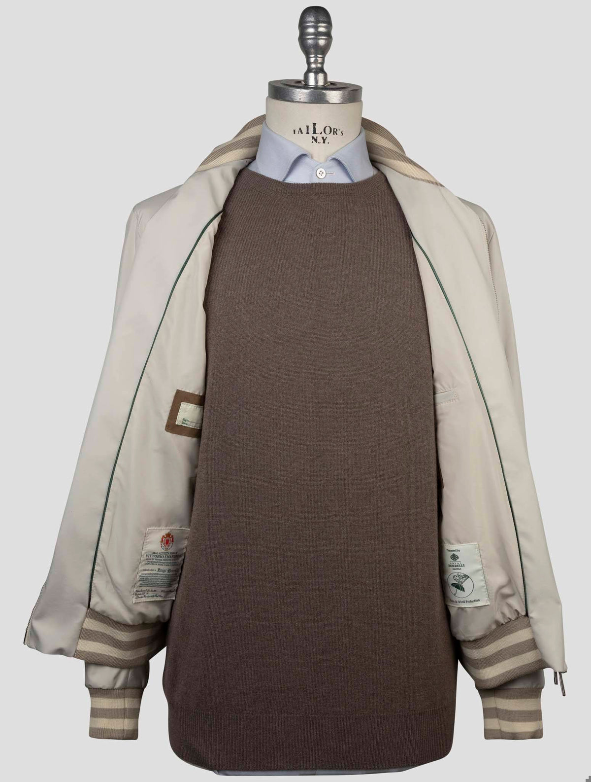 Luigi Borrelli Gray Pl Coat