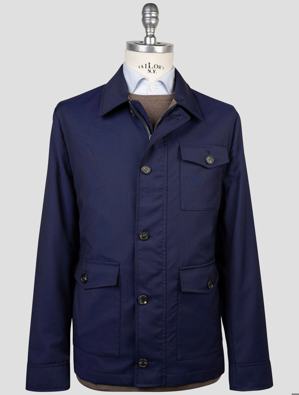 Luigi Borrelli Luigi Borrelli Blue Virgin Wool Coat Blue 000