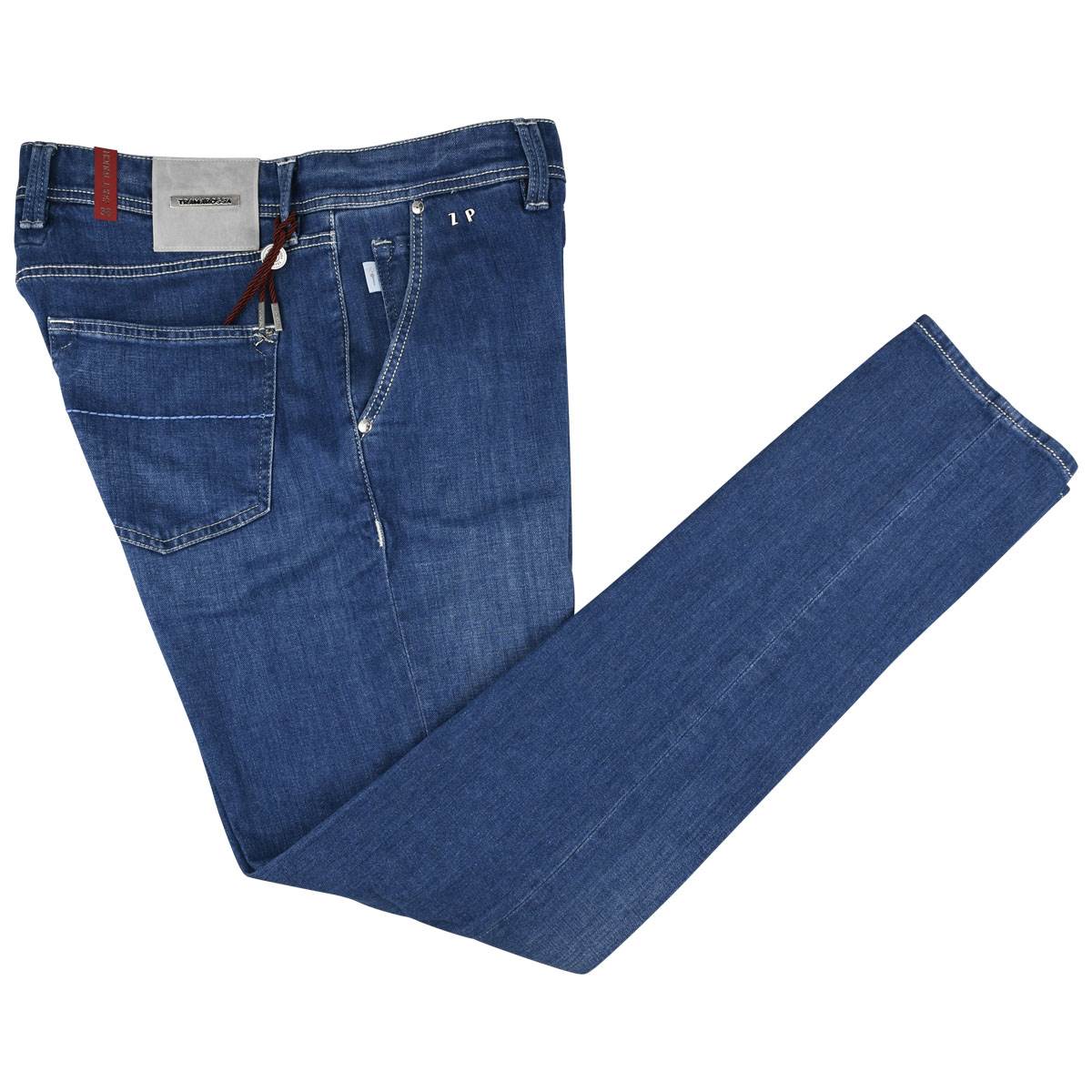 Sartoria Tramarossa Sartoria Tramarossa Blue Cotton T400 Ea Jeans Blue 000